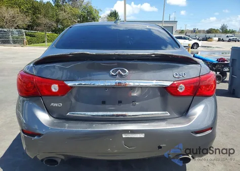 2015 Infiniti Q50 Base из США, поврежденный, VIN JN1BV7ARXFM399505